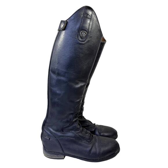Ovation Flex Sport Kids Slim 7 English Equestrian Horseback Riding Boots Leather - Picture 1 of 16